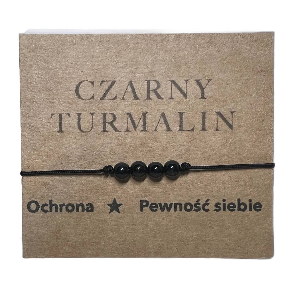 Bransoletka na sznurku Czarny Turmalin