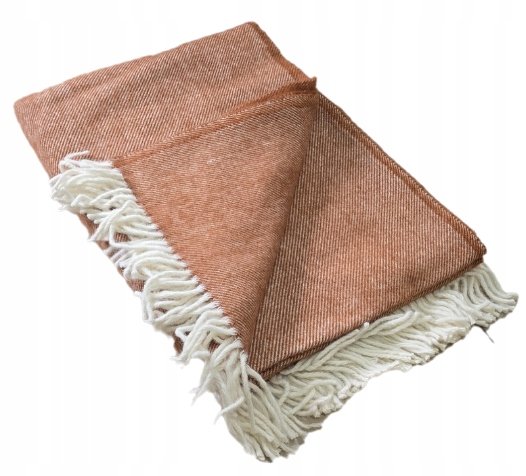 KOC PLED WEŁNIANY 100% MIEDZIANY 160X200