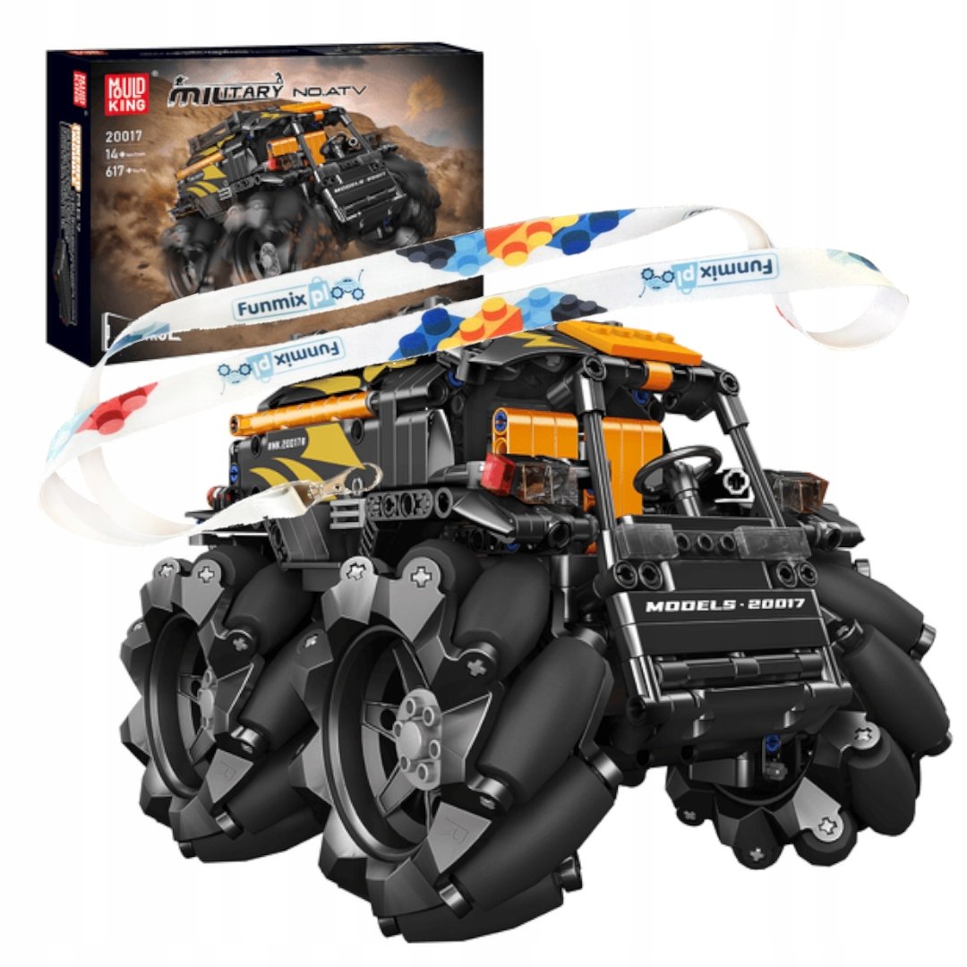 KLOCKI POJAZD ZDALNIE STEROWANY Mecanum ATV 617 el. MOULD KING 20017