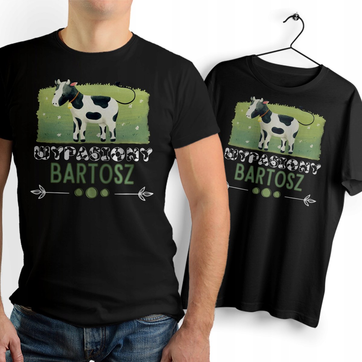 Koszulka Męska Czarna Dla Bartka Bartosza T-Shirt Podkoszulek na Prezent