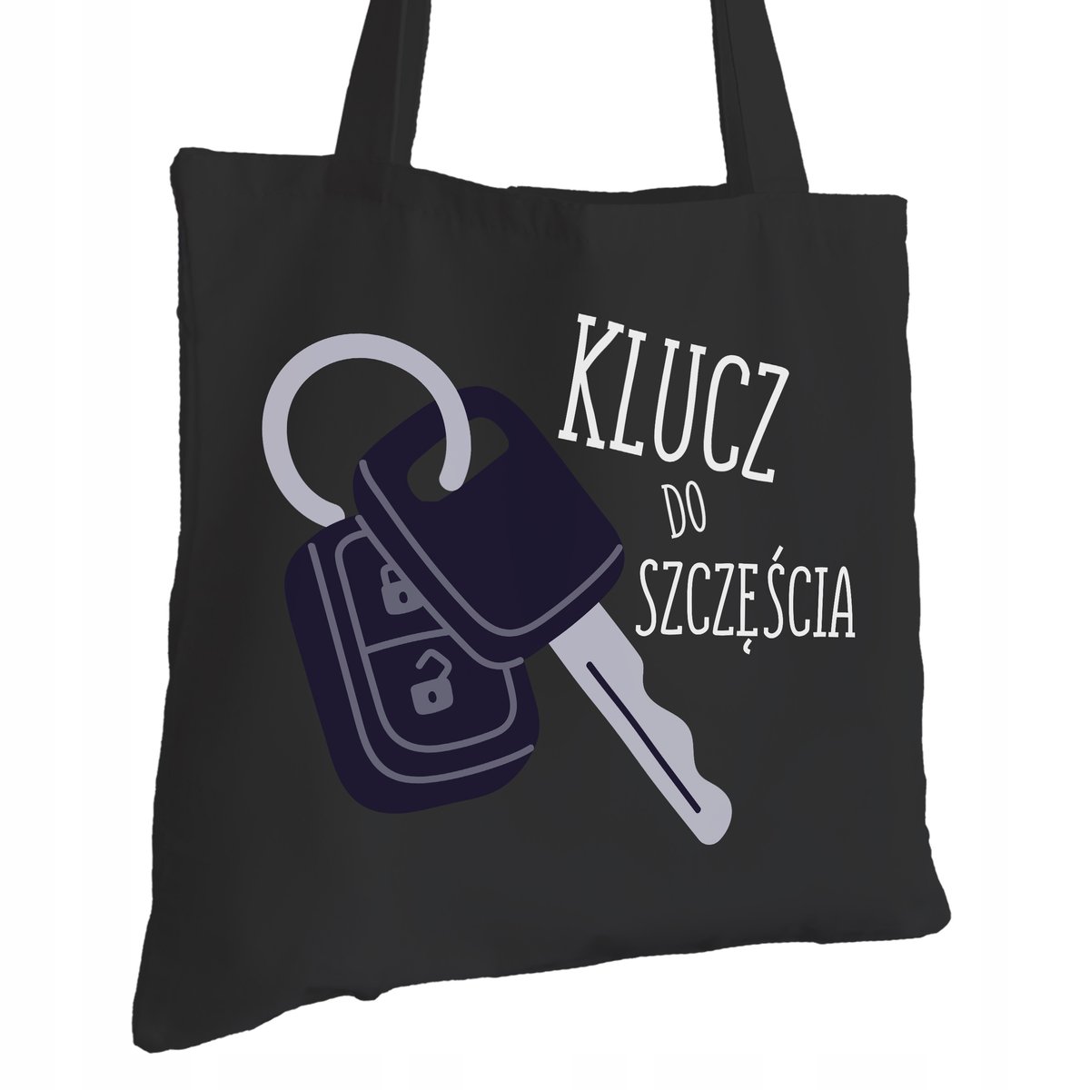 Torba Bawełniana dla Kierowcy Czarna Na Prezent ekologiczna Trwały Nadruk