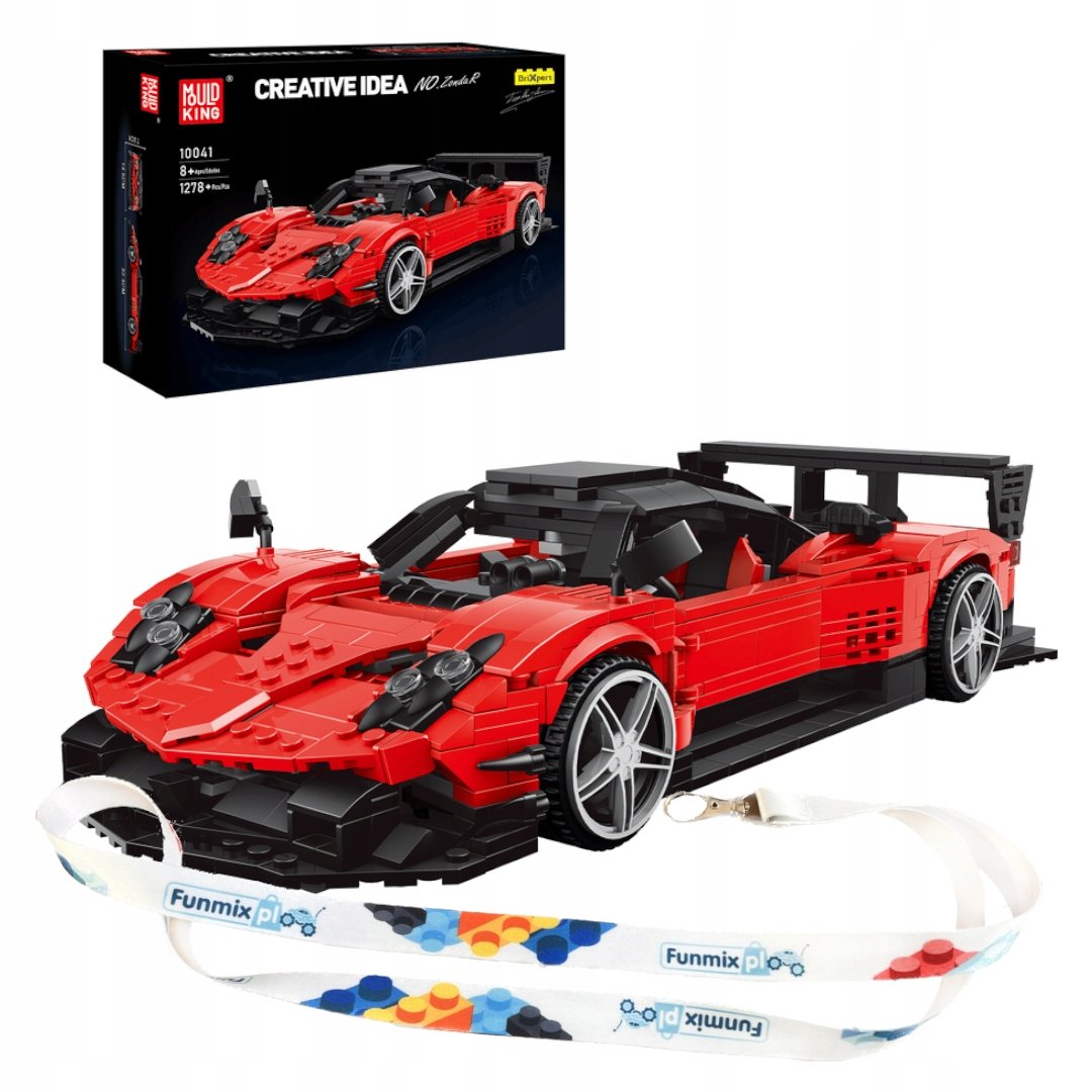 KLOCKI POJAZD TECHNIC SPORTOWE AUTO ZONDA R 1278 el. MOULD KING 10041