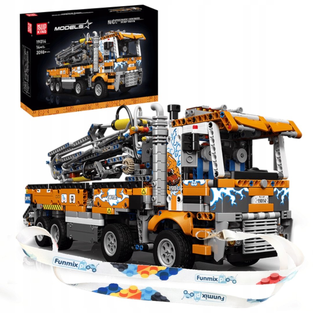 KLOCKI POJAZD TECHNIC CIĘŻARÓWKA PNEUMATYCZNA 2098 el. MOULD KING 19014