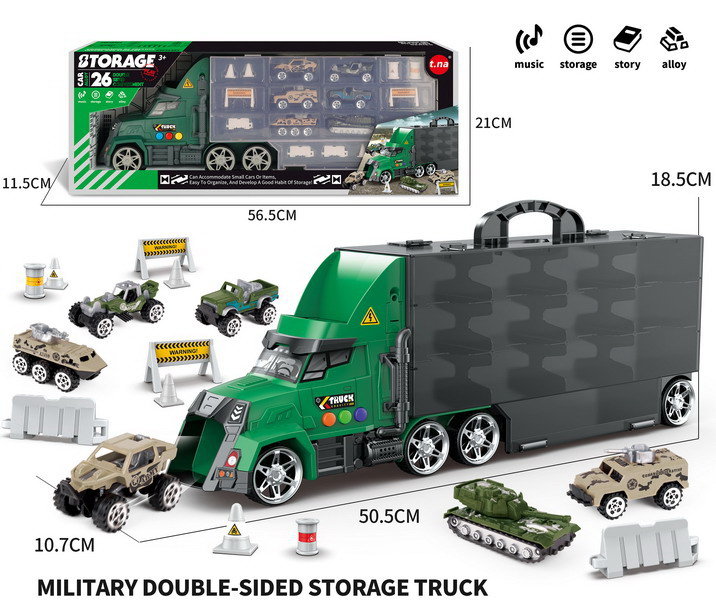 CIĘŻARÓWKA Z WYRZUTNIA ZESTAW   AUTKA I AKCESORIA