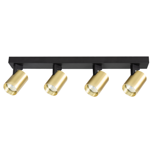 Volf lampa sufitowa (spot) 4xGU10 czarna/złota ML1297