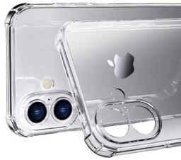 MSVII Etui Anti-Shock TPU do iPhone 16, przezroczyste