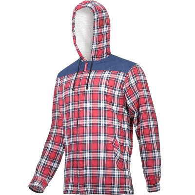 LAHTI PRO Koszula flanelowa robocza ocieplana z kożuszkiem w kratę L41807 L