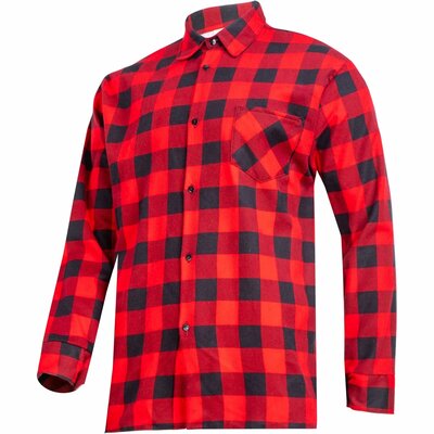 LAHTI PRO KOSZULA FLANELOWA CZERWONA, 120G/M2, 