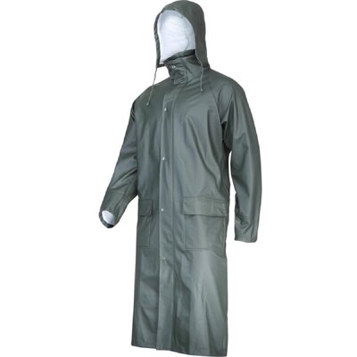 LAHTI PRO LAHTI PRO Płaszcz przeciwdeszczowy roboczy poliuretan zielony rozmiar 2XL L4170605 LPL4170605