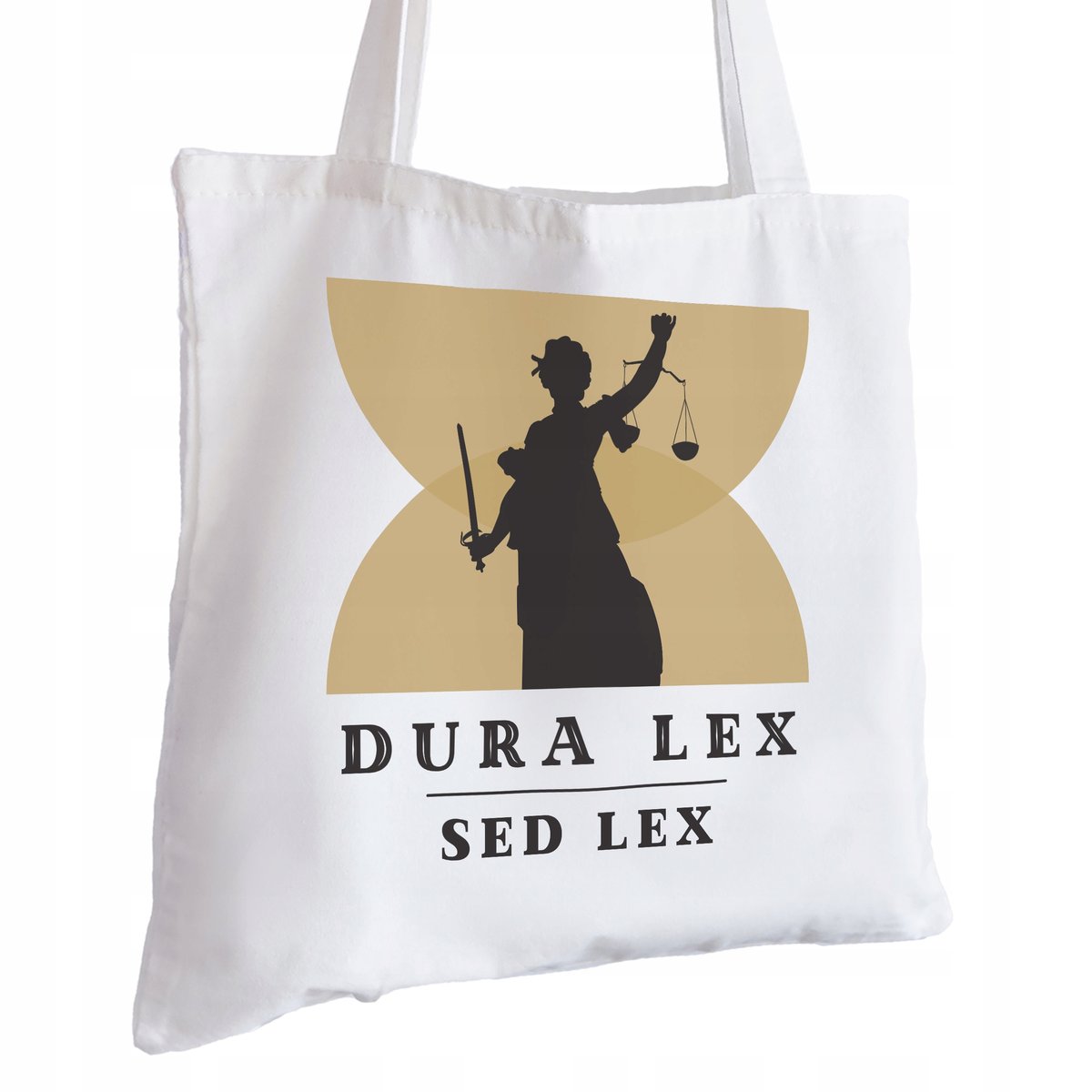 Torba Bawełniana biała dla Prawnika Na Prezent ekologiczna Trwały Nadruk