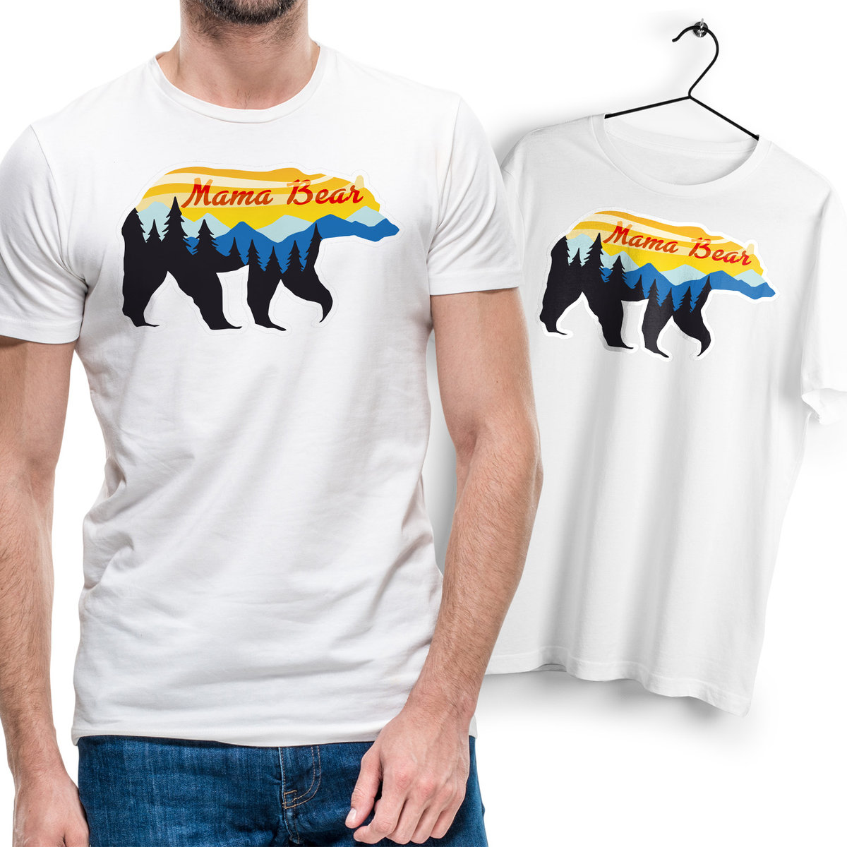 T-Shirt Podkoszulek Męski Outdoor living camping kemping góry Na Prezent