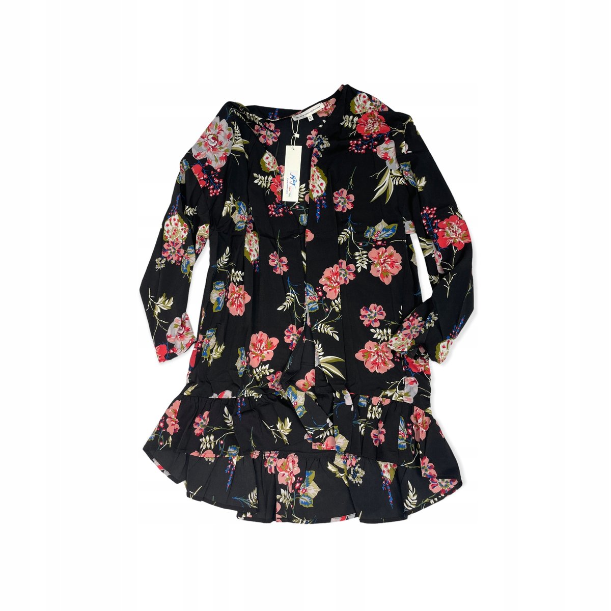 Narzutka kardigran damski kwiaty SYMPHONY+ 3XL