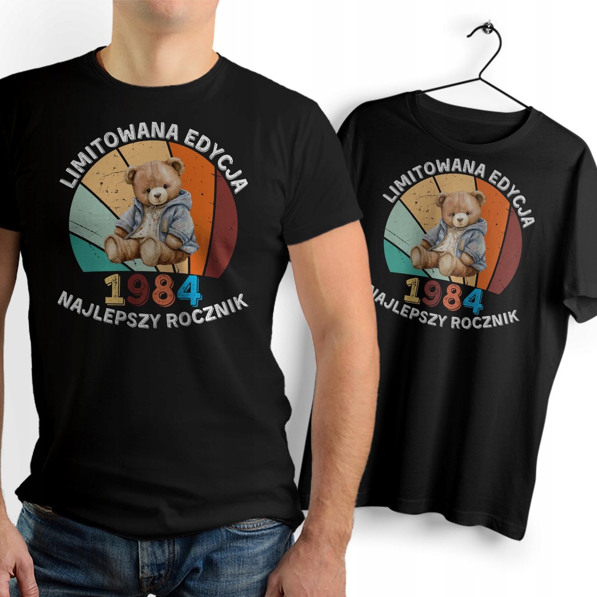 Na 40 30 18 Urodziny Prezent Koszulka Męska Czarna Wybór Trwałego Nadruku