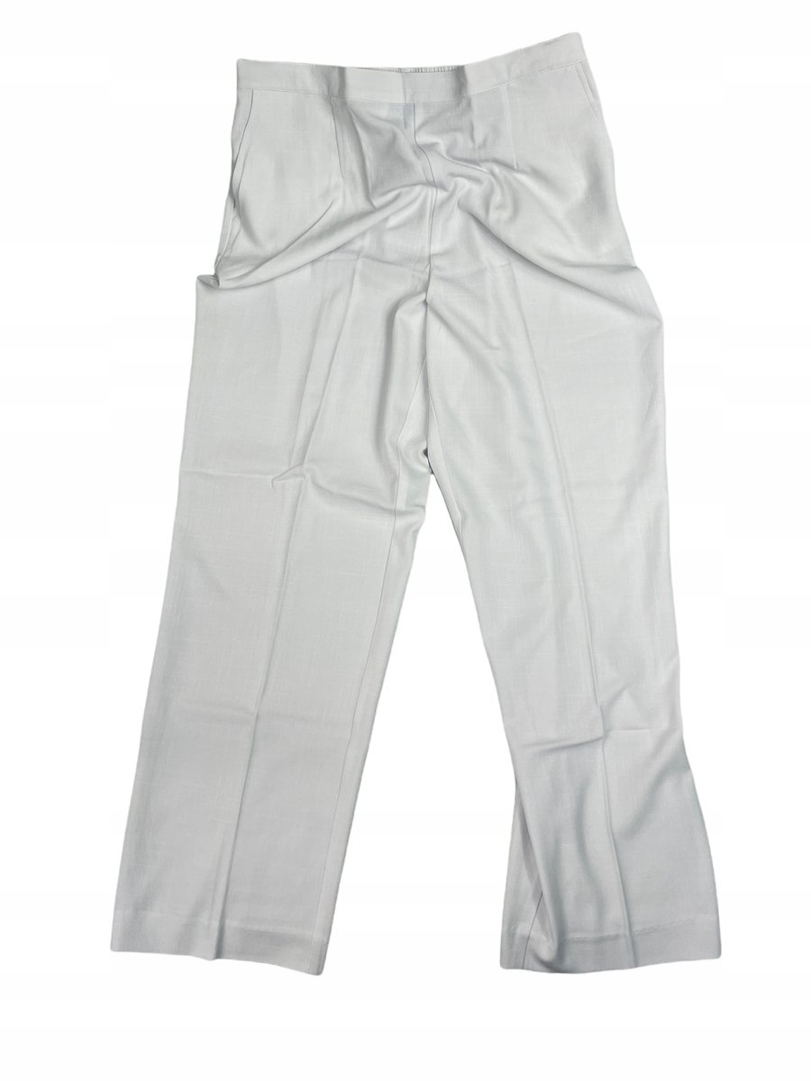 Spodnie damskie materiałowe białe KORET 48