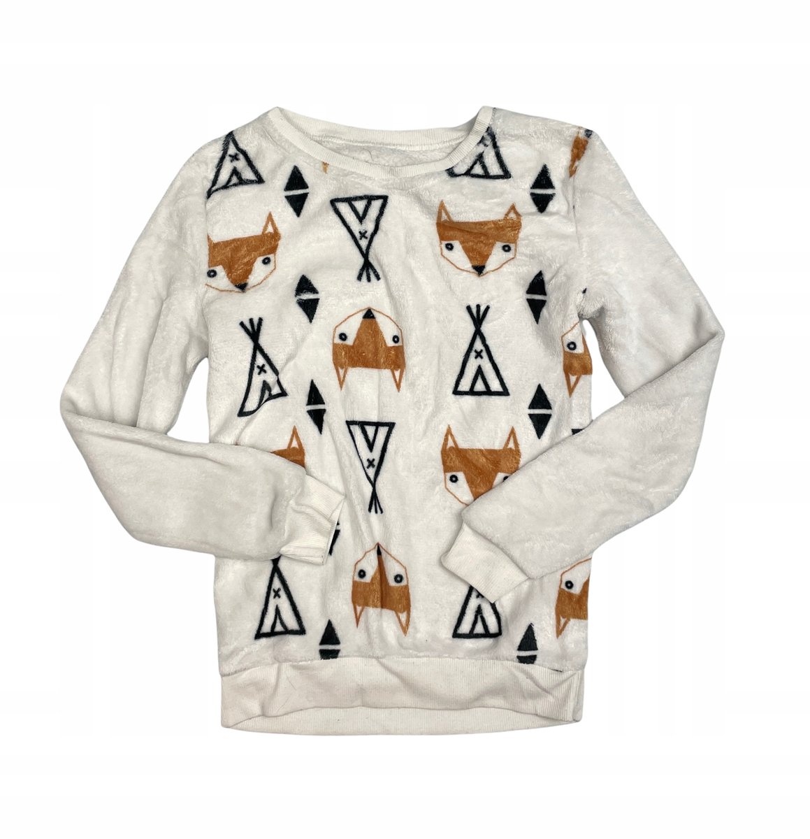 Ciepła bluzka koszulka dziewczęca długi rękaw