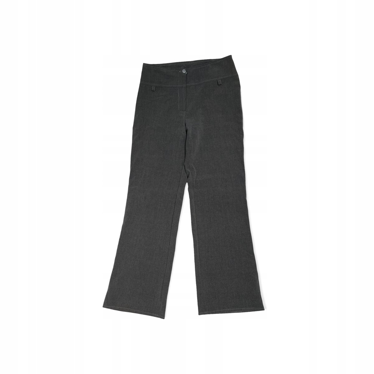 Eleganckie szare materiałowe spodnie damskie 40