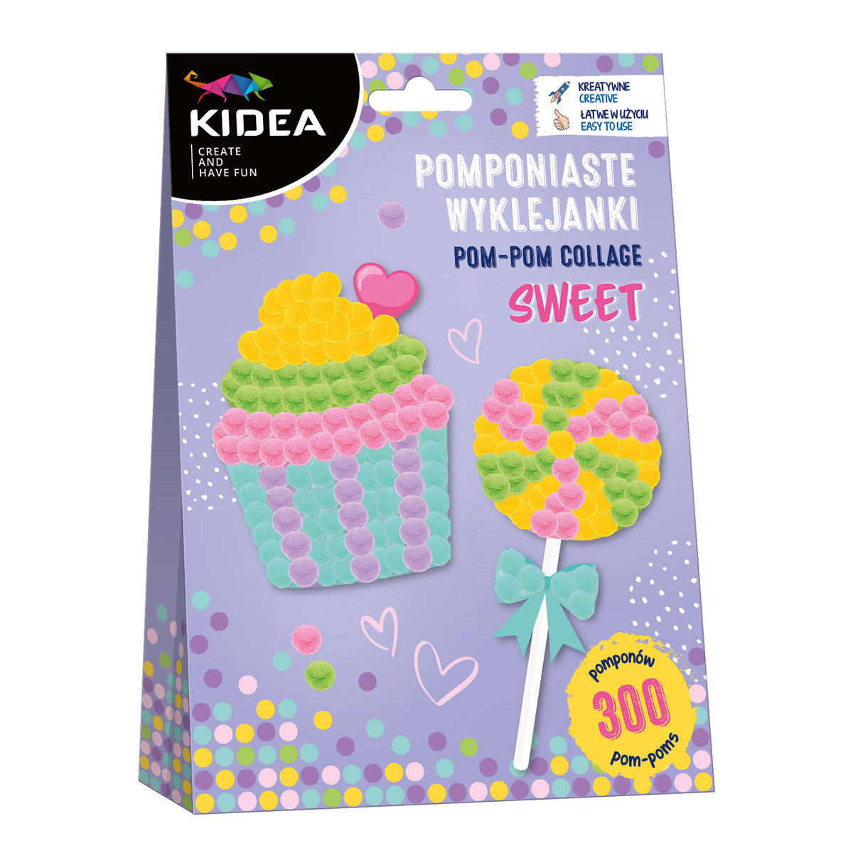 DERFORM, pomponiaste wyklejanki sweet kidea