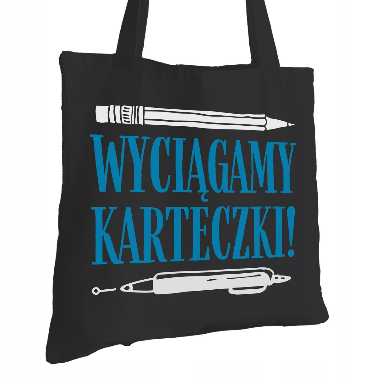 Torba Bawełniana dla Nauczyciela Czarna Prezent ekologiczna Trwały Nadruk
