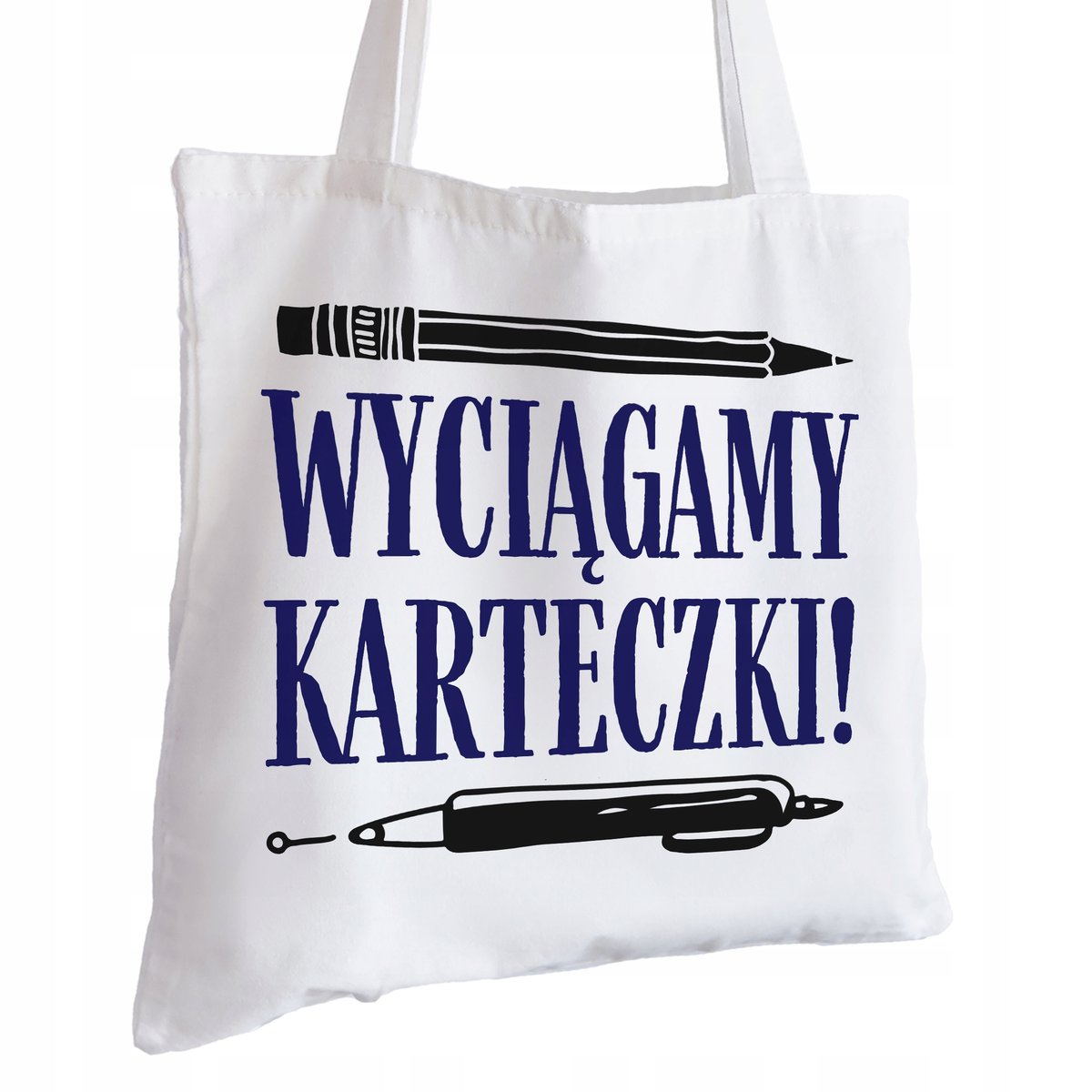 Torba Bawełniana biała dla Nauczyciela Na Prezent ekologiczna Trwały Nadruk