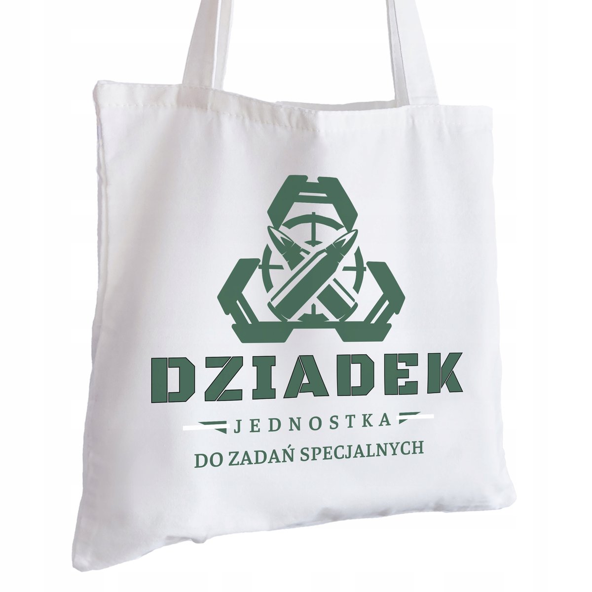 Torba Bawełniana biała dla Dziadka Na Prezent ekologiczna Trwały Nadruk