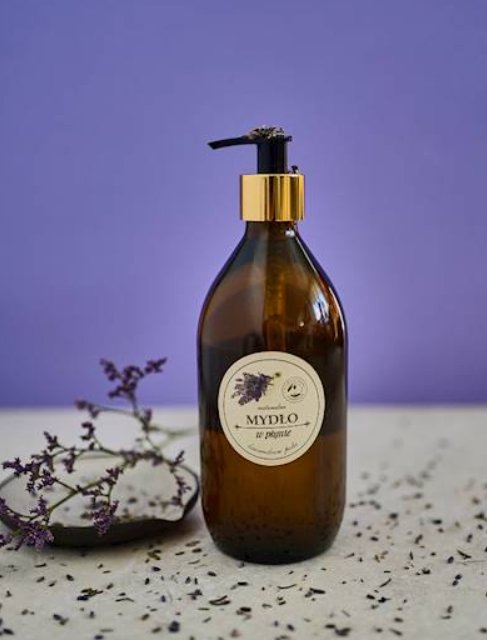 NATURALNE MYDŁO W PŁYNIE - lawendowe pola 500ml