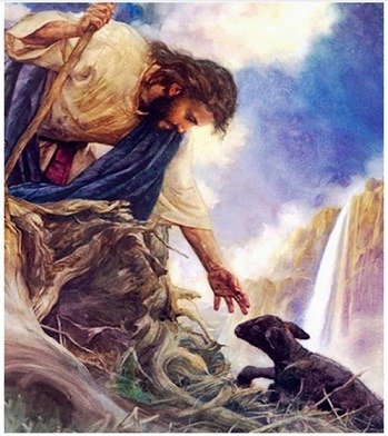 Norimpex, diamentowa mozaika jezus ratuje czarną owce no-1007284