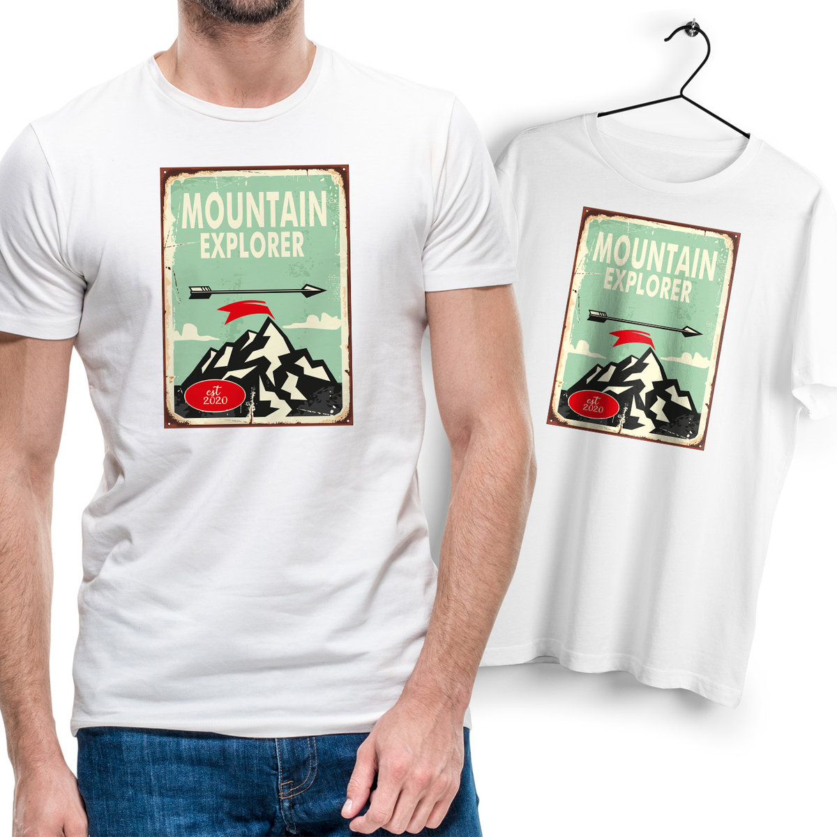 T-Shirt Podkoszulek Męski Outdoor living camping kemping góry Na Prezent