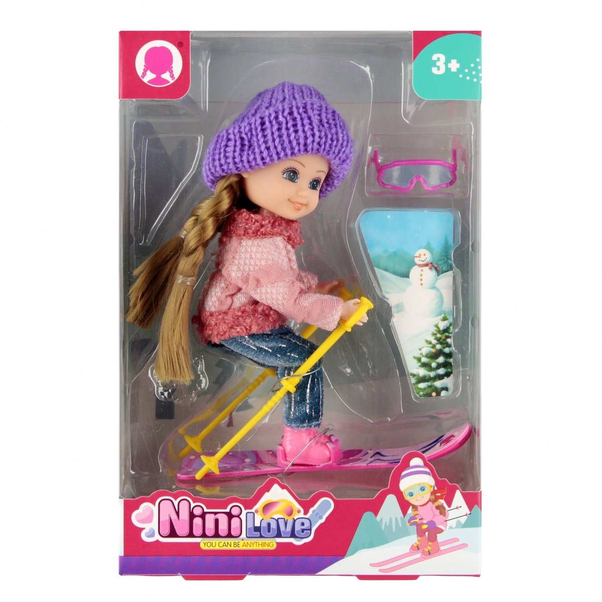 MEGA CREATIVE, lalka nini love 15 cm z akcesoriami 1szt.mix