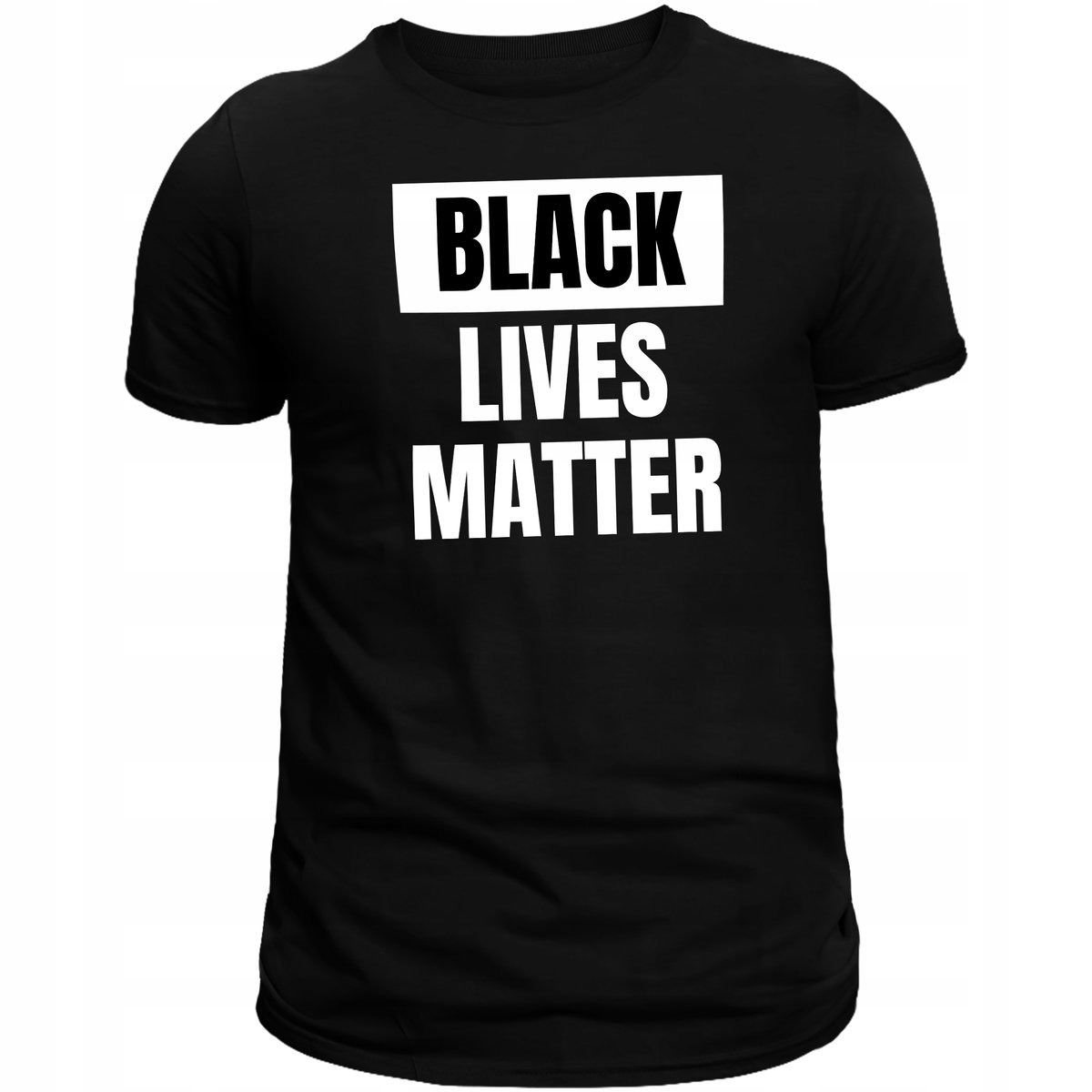 PREZENT KOSZULKA MĘSKA Z NADRUKIEM BLACK LIVES MATTER T-SHIRT Trwały Nadruk