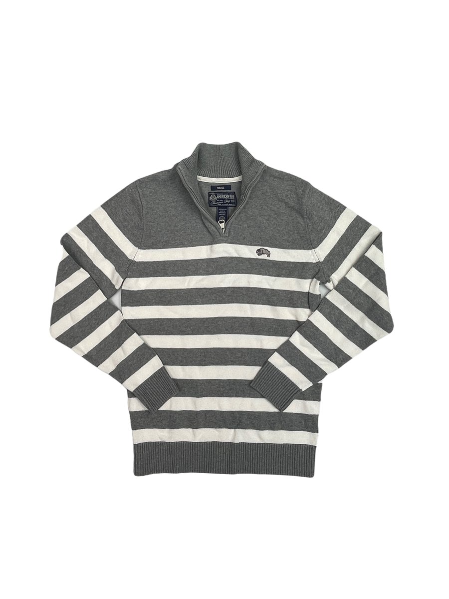 Sweter bluzka męski w paski rękaw AMERICAN RAG S