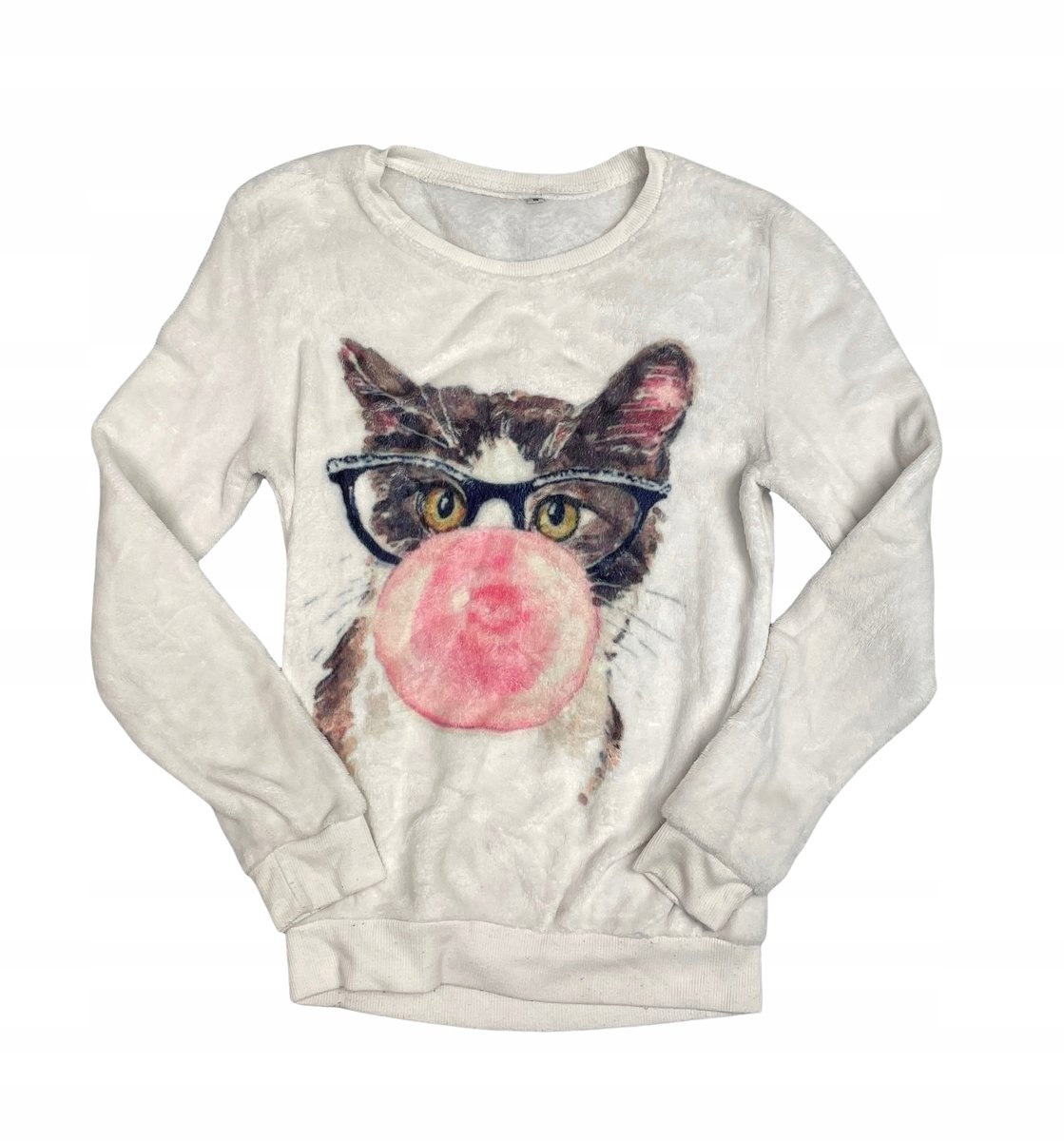 Ciepła bluzka koszulka dziewczęca długi rękaw