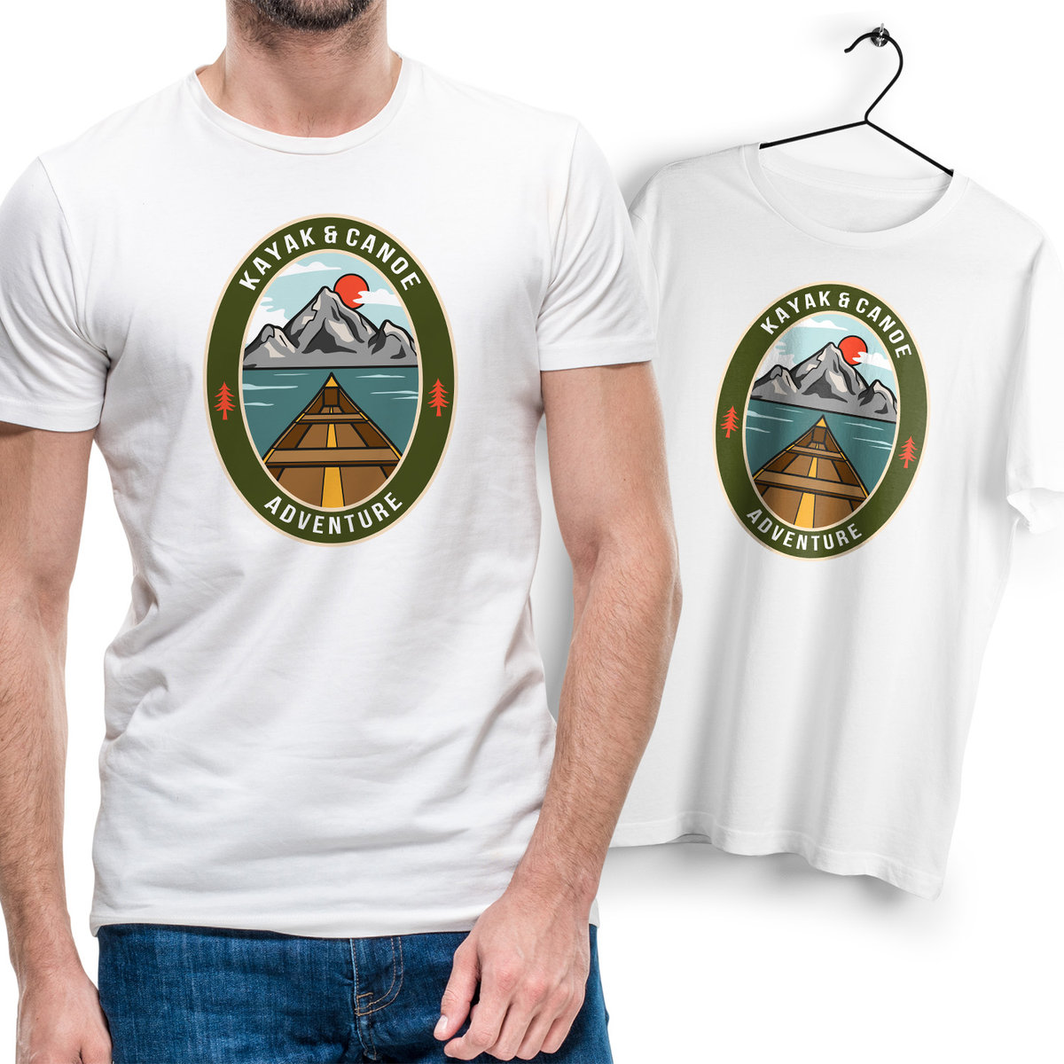 T-Shirt Podkoszulek Męski Outdoor living camping kemping góry Na Prezent