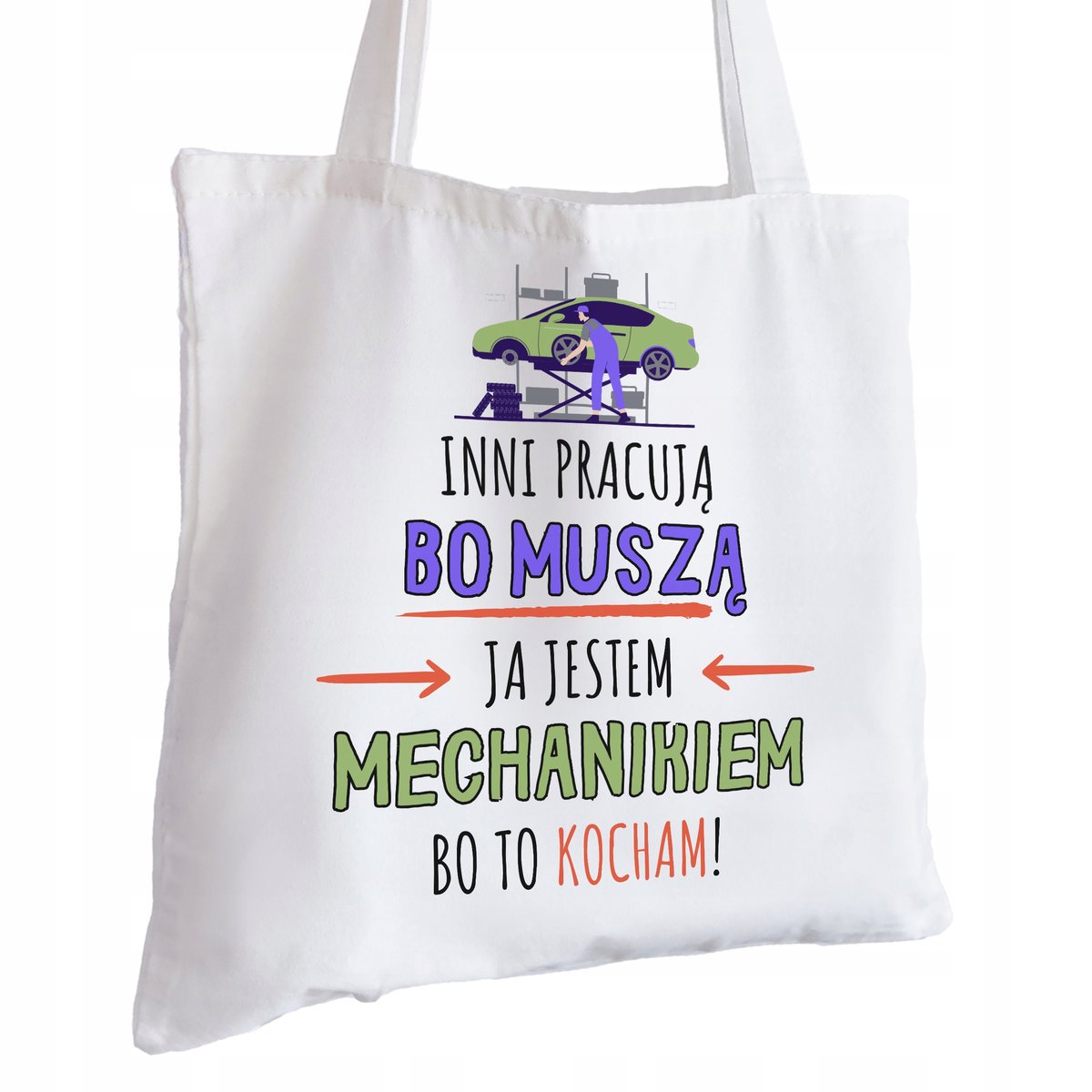 Torba Bawełniana biała dla Lekarza Na Prezent ekologiczna Trwały Nadruk
