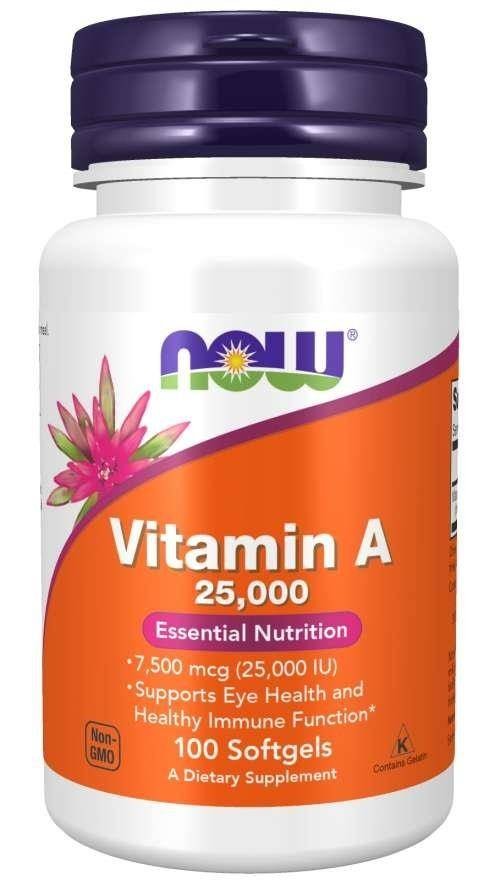 Now Foods NOW Vitamin A 25,000 IU From Fish Liver Oil 100caps