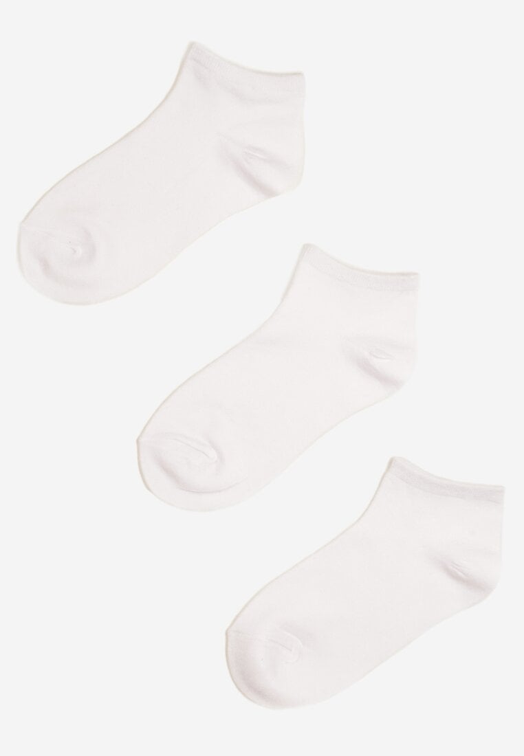 Białe Bawełniane Skarpety Stopki 3-Pack Venandrella
