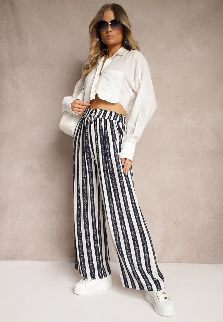 Granatowe Spodnie Kassene