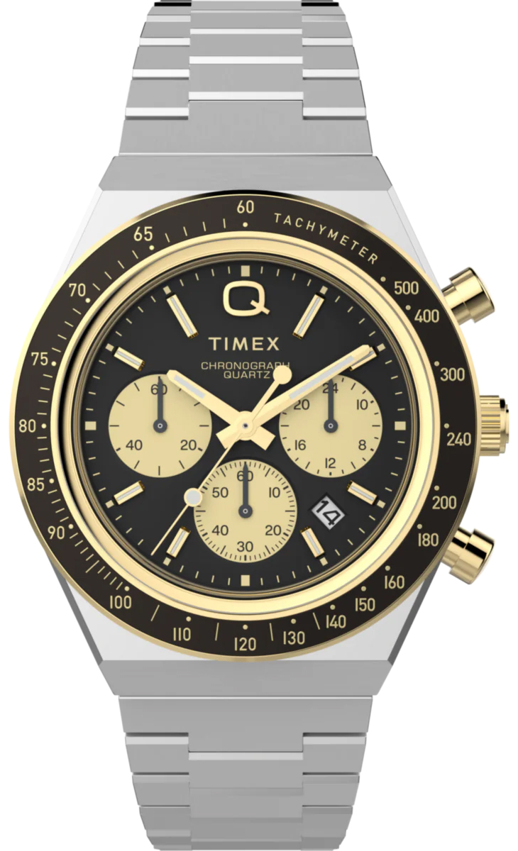 Zegarek Timex TW2W64200 Q Timex Chronograph 40mm Stainless Steel Bracelet