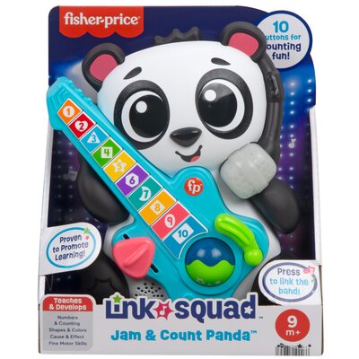 Zabawka interaktywna FISHER PRICE Link Squad Panda Liczenie i kształty HYL36