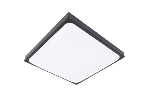 Luvo D29,5 plafon kwadrat 2xE27/IP44 czarny