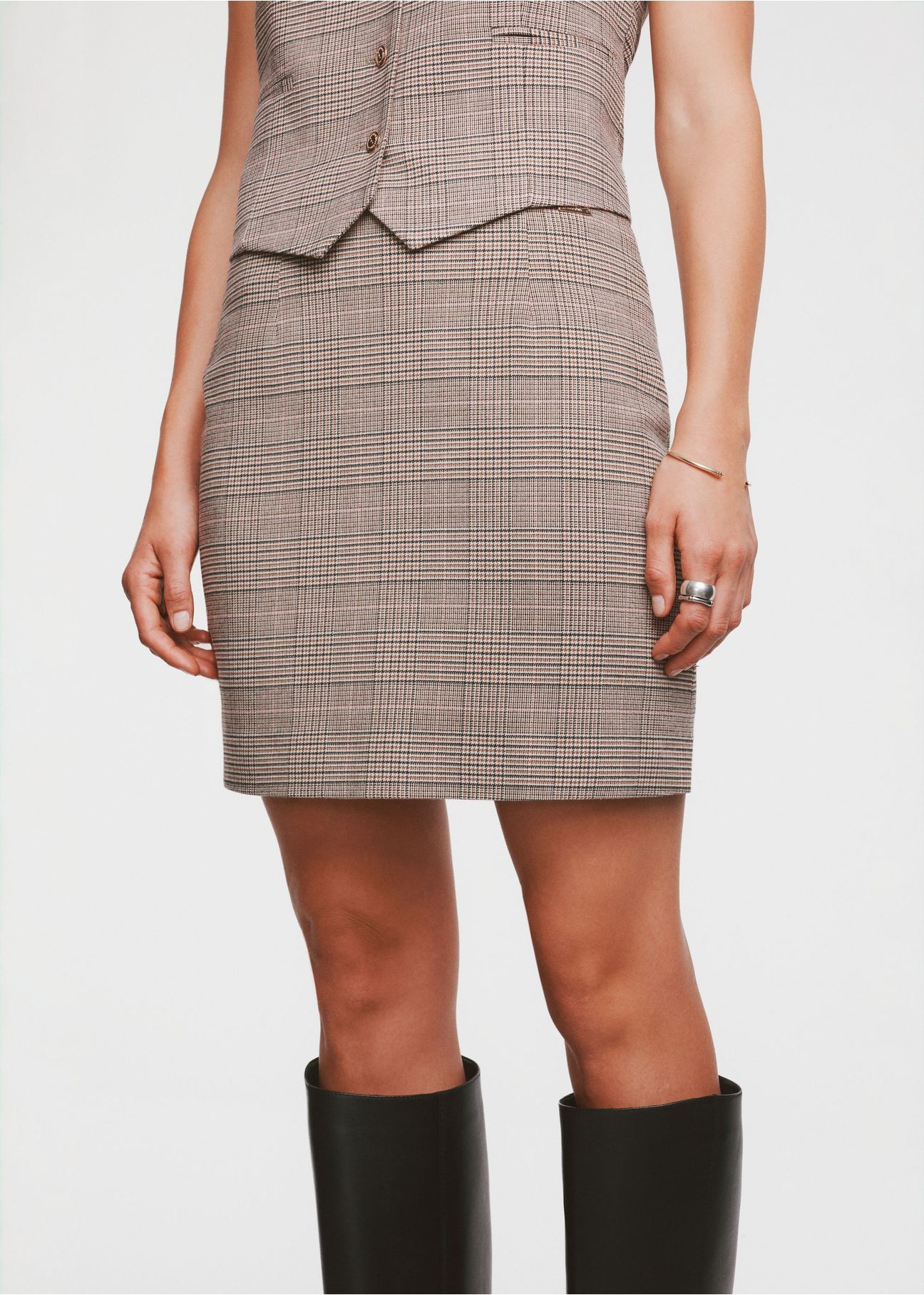 Spódniczka damska w kratkę SPCDT-0099-99(Z24)
