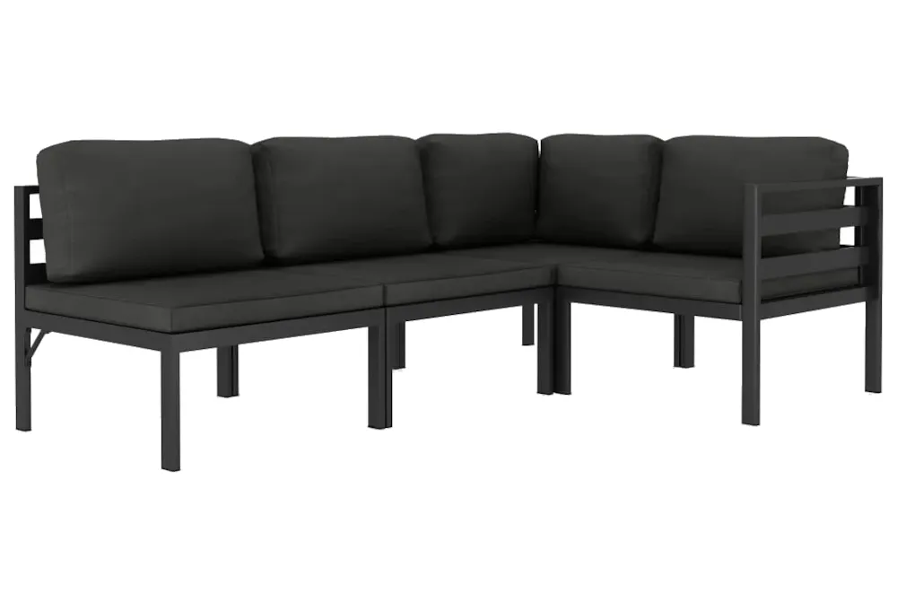 4-częściowy ogrodowy zestaw antracyt N5-S72