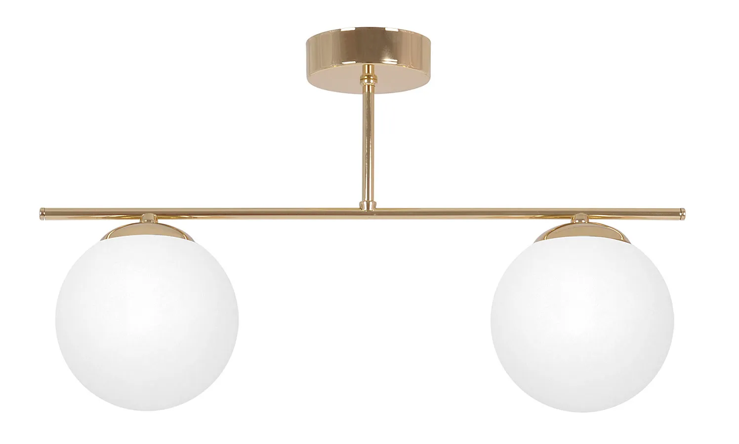 Złoto-biała podwójna nowoczesna lampa sufitowa - A671-Anra