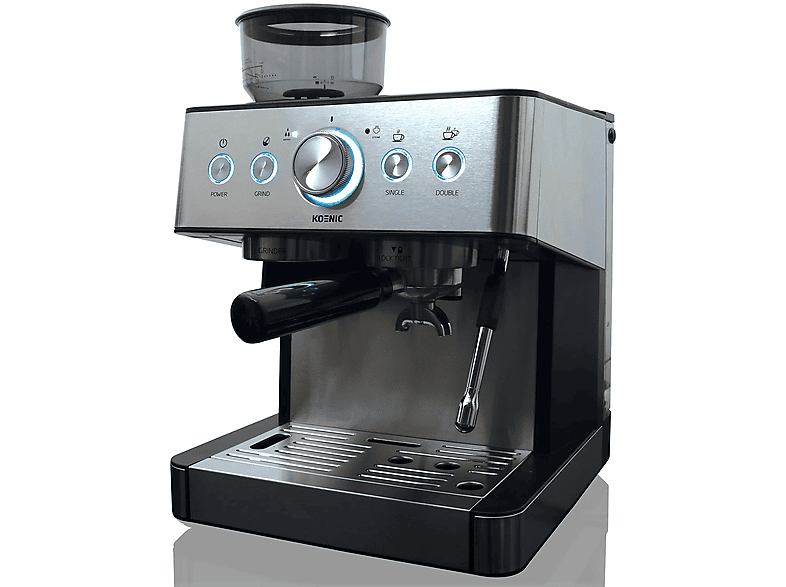 Ekspres kolbowy KOENIC KEM 21524 M Srebrny, 1650 W, 15 bar