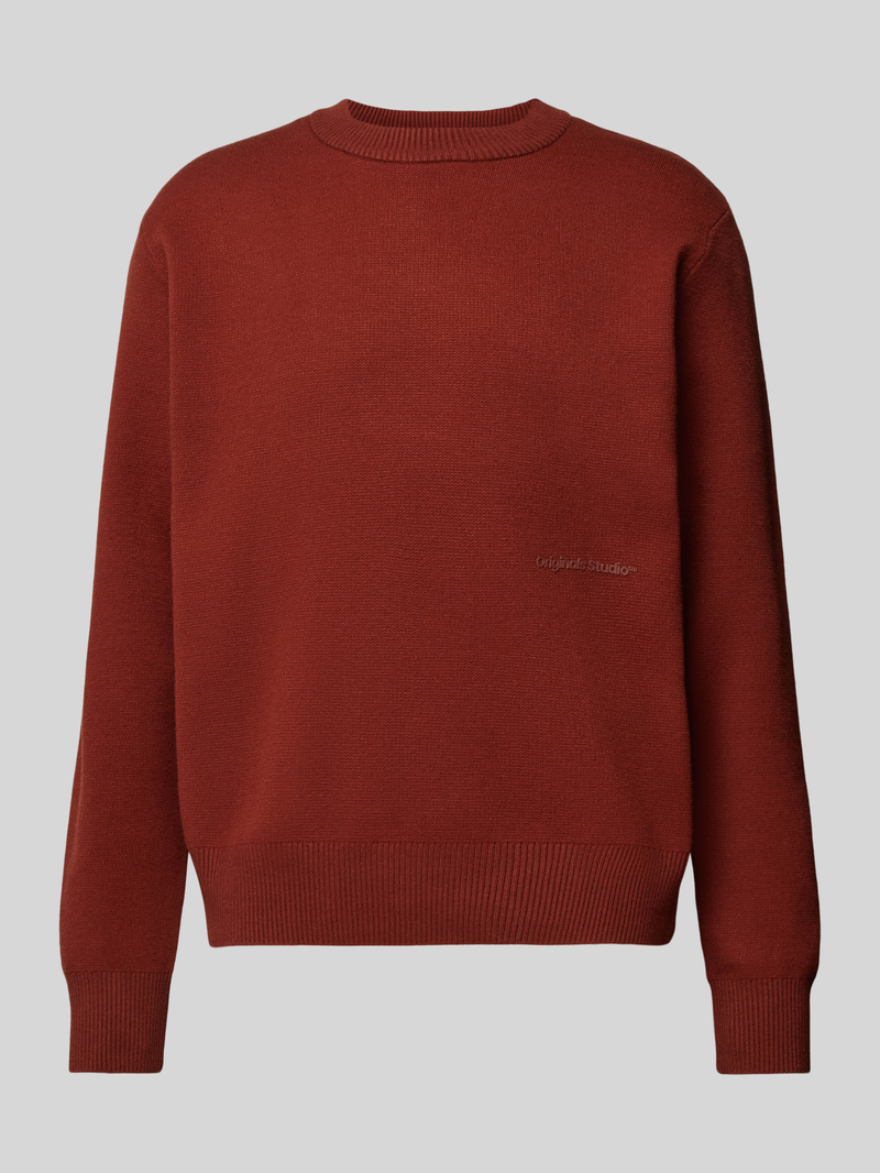 Sweter z dzianiny z nadrukiem z logo model ‘VESTERBRO’
