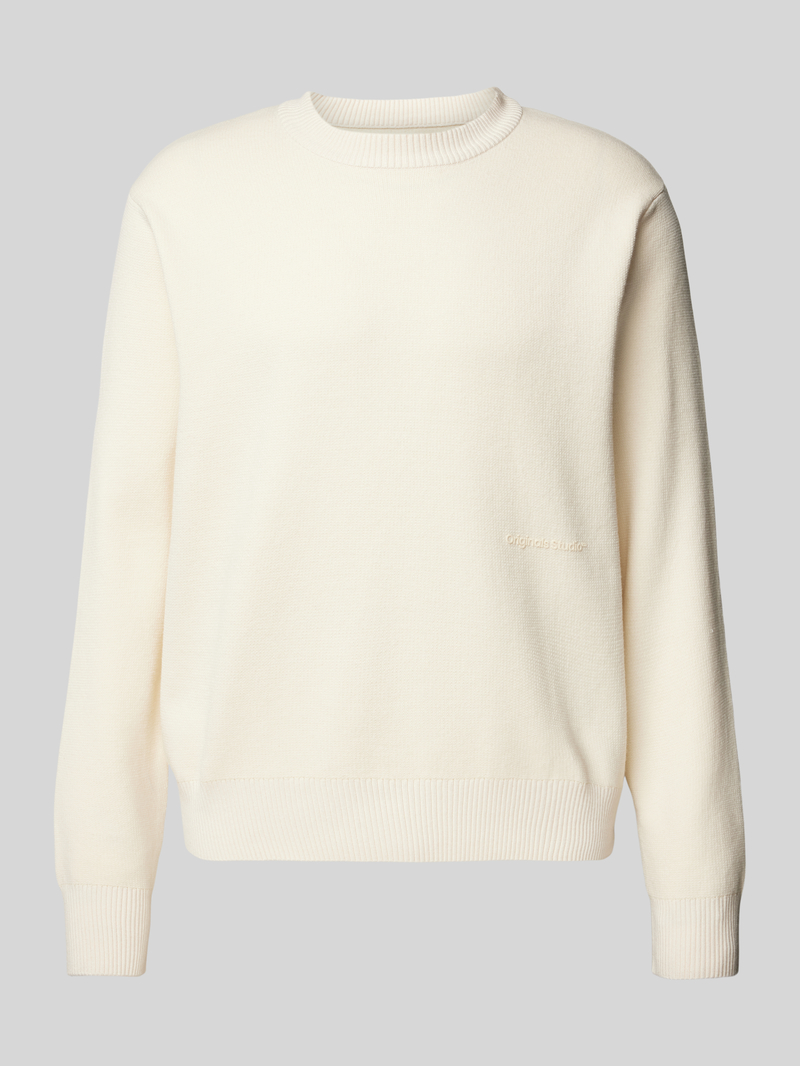 Sweter z dzianiny z nadrukiem z logo model ‘VESTERBRO’