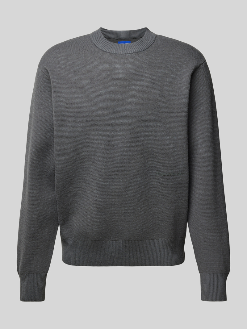 Sweter z dzianiny z nadrukiem z logo model ‘VESTERBRO’