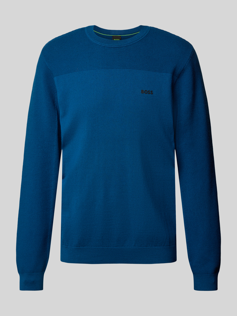 Sweter z dzianiny z nadrukiem z logo model ‘Momentum’