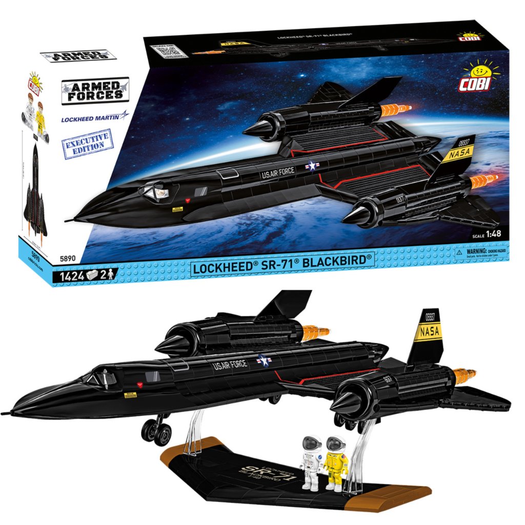 KLOCKI COBI 5890 Samolot LOCKHEED SR-71 EX.ED. ARMED FORCES 1379 El.