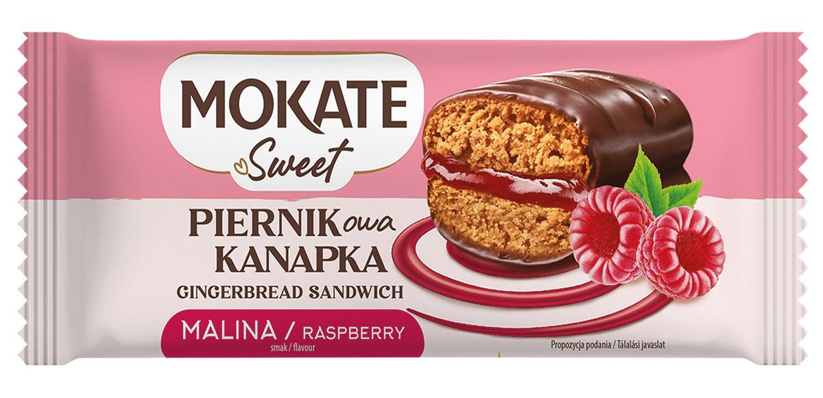 Kanapka Piernikowa Piernik Malinowy Mokate Raspberry Gingerbread 60g