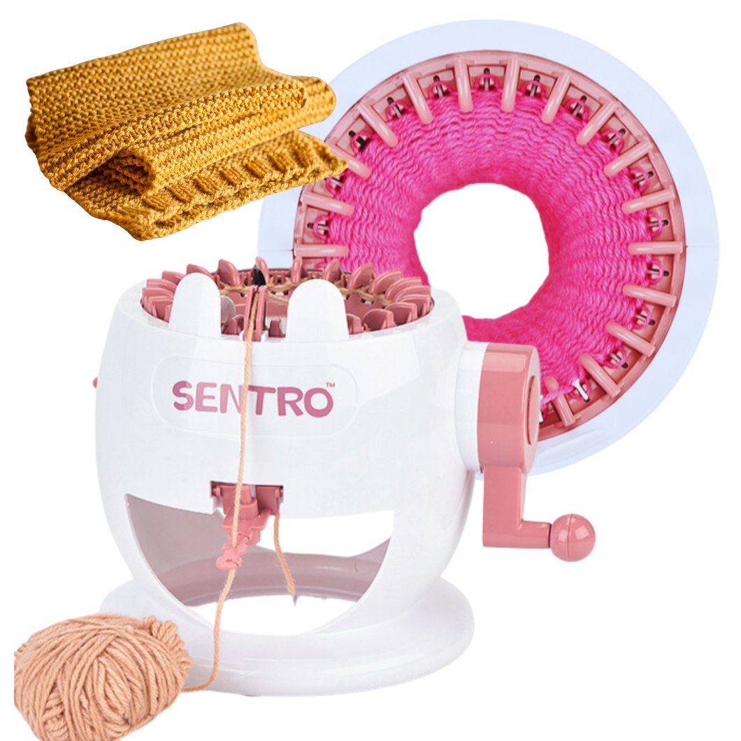 Maszyna Dziewiarska Młynek Obręcz Krosno Do Robienia Na Drutach + Włóczka